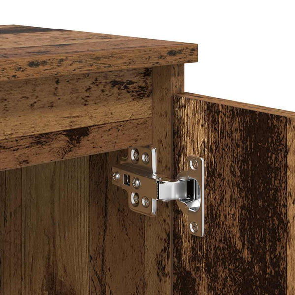 Yöpöytäkaappi vanhan puun värissä 40 x 30 x 50 cm Tekninen puu