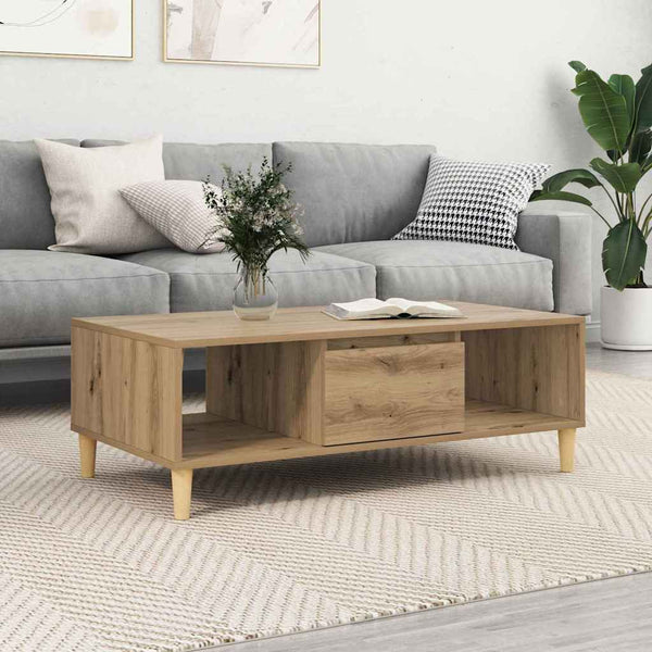 Sohvapöytä Artisan tammi 102 x 55 x 35 cm Tekninen puu