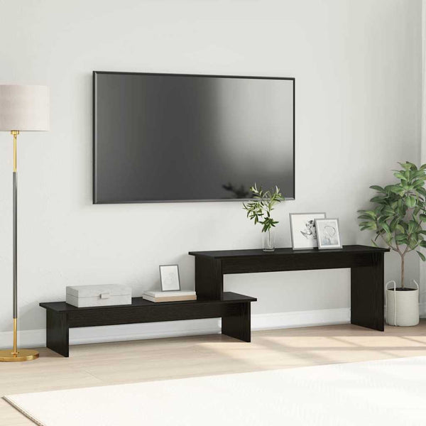 TV-kaappi Musta tammi 180 x 30 x 43 cm Tekninen puu