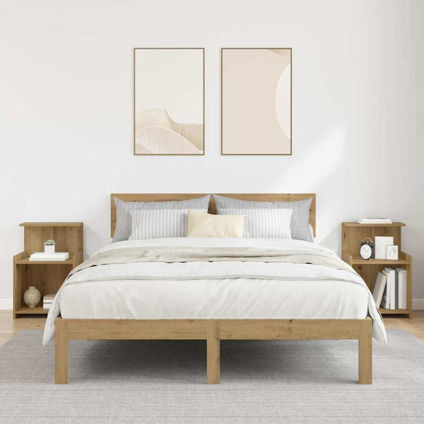 Yöpöytäkaappi 2 pcs artesaani tammi 40 x 35 x 60 cm