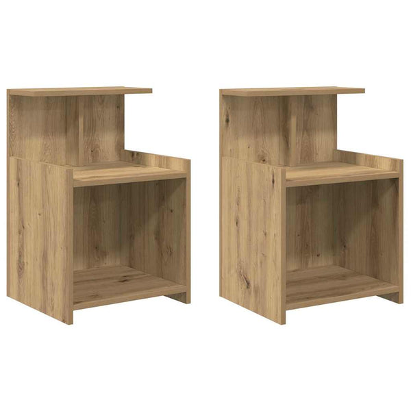 Yöpöytäkaappi 2 pcs artesaani tammi 40 x 35 x 60 cm