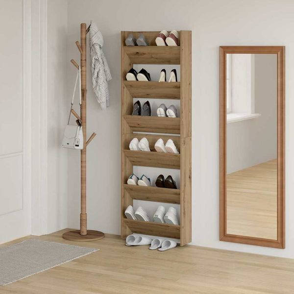 Kenkäkaappi 2 kpl 60 x 18 x 90 cm Tekninen puu Artisaanitammi
