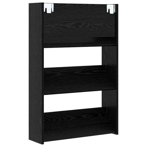 Kenkäkaappi 2 kpl 60 x 18 x 90 cm Tekninen puu Musta tammi