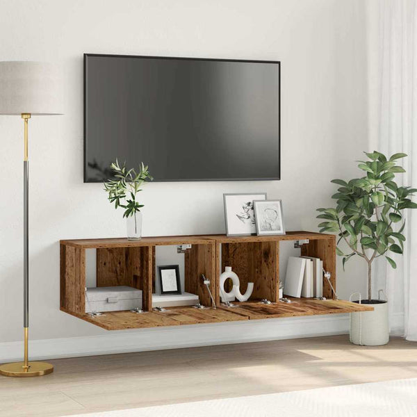 TV-kaappi 2 pcs Monivärinen 60 x 30 x 30 cm Tekninen puu
