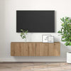 TV-kaappi 2 pcs Ruskea 60 x 30 x 30 cm Tekninen puu