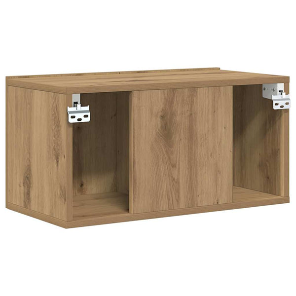 Ruskea TV-kaappi 3 osaa 60 x 30 x 30 cm Teknistä puuta