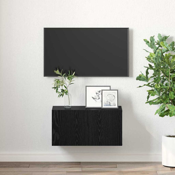 TV-kaappi Musta 60 x 30 x 30 cm Tekninen puu