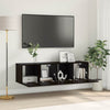 TV-kaappi 2 pcs Musta 60 x 30 x 30 cm Tekninen puu