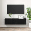 TV-kaappi 2 pcs Musta 60 x 30 x 30 cm Tekninen puu