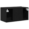 TV-kaappi 2 pcs Musta 60 x 30 x 30 cm Tekninen puu