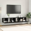 TV-kaappi 3 pcs Musta 60 x 30 x 30 cm Tekninen puu