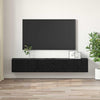 TV-kaappi 3 pcs Musta 60 x 30 x 30 cm Tekninen puu