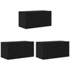 TV-kaappi 3 pcs Musta 60 x 30 x 30 cm Tekninen puu