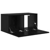 TV-kaappi 3 pcs Musta 60 x 30 x 30 cm Tekninen puu