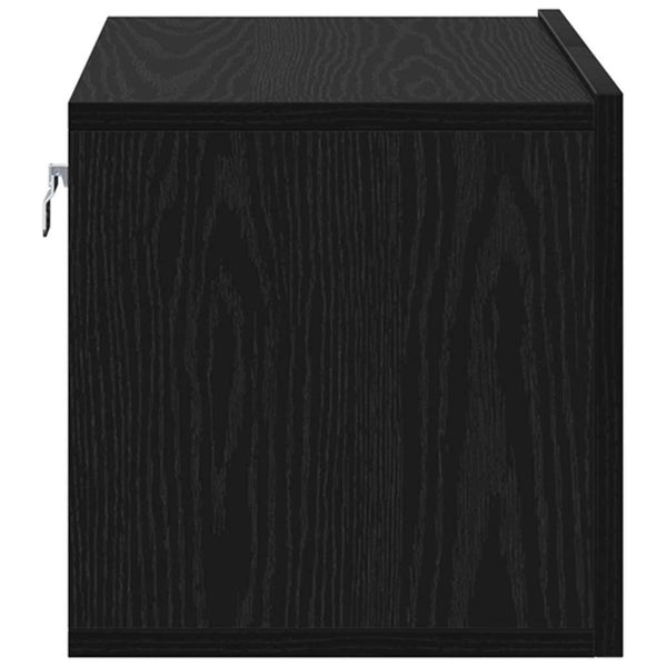 TV-kaappi 3 pcs Musta 60 x 30 x 30 cm Tekninen puu