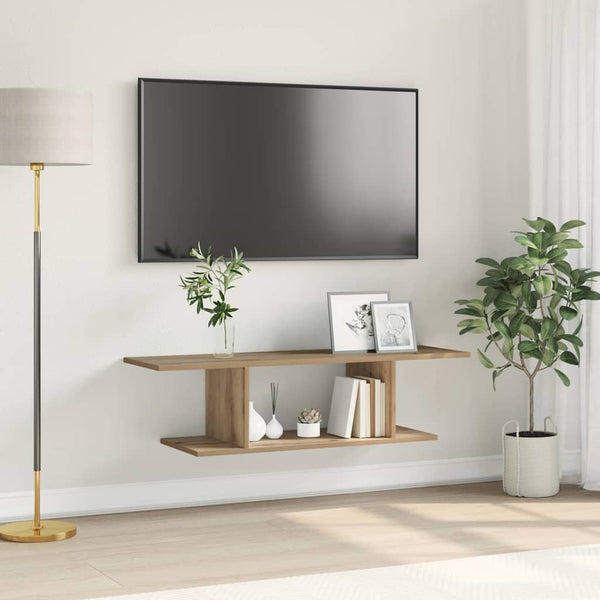 Ruskea TV-kaappi 103 x 30 x 26.5 cm Tekninen puu