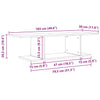 TV-kaappi Musta 103 x 30 x 26.5 cm Tekninen puu