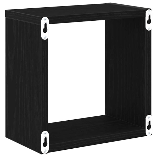 Seinähyllyt 4 kpl Musta tammi. Tekninen puu
