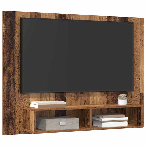 Seinä TV Kaappi Vanha puu 120 x 23.5 x 90 cm Tekninen puu