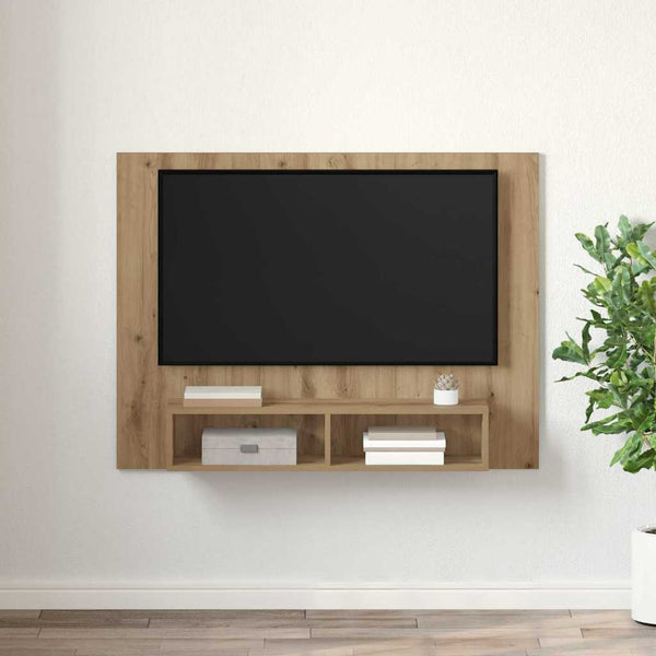 Seinä TV Kaappi artesaani tammi 120 x 23.5 x 90 cm Tekninen puu