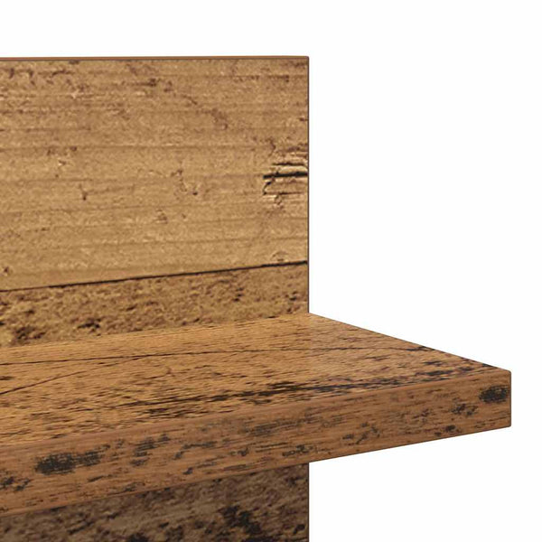 Seinähylly 2 kpl Vanha Puu 80 x 11,5 x 18 cm Tekninen puu