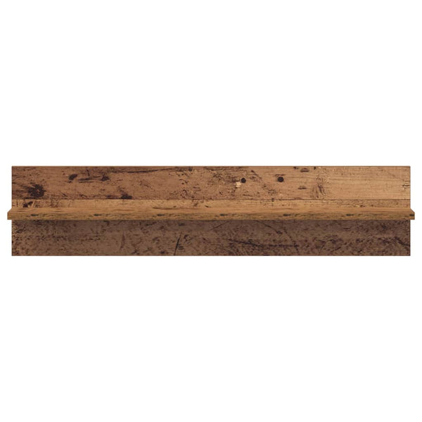 Seinähylly 2 kpl Vanha Puu 80 x 11,5 x 18 cm Tekninen puu