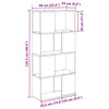 TV-tasohylly Ruskea 60 x 24 x 125,5 cm Tekninen puu