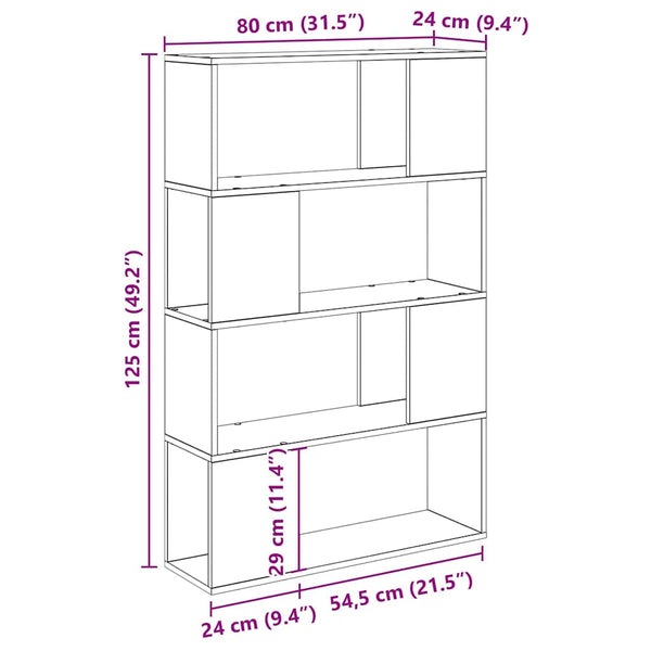Ruskea TV-taso 80 x 24 x 125 cm Tekninen puu