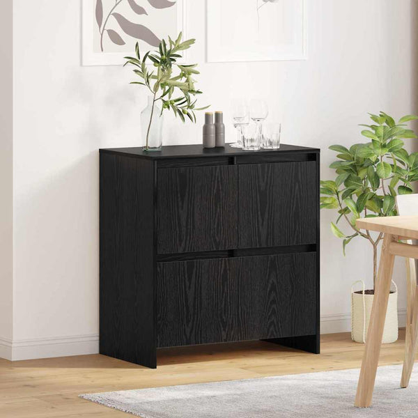 Sivupöytä Musta tammi 70 x 41 x 75 cm Tekninen puu