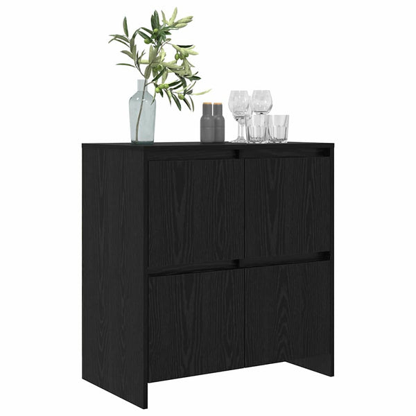 Sivupöytä Musta tammi 70 x 41 x 75 cm Tekninen puu