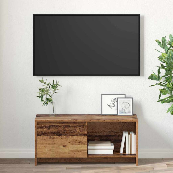 TV-teline Vanha puu 90 x 35 x 40 cm Tekninen puu