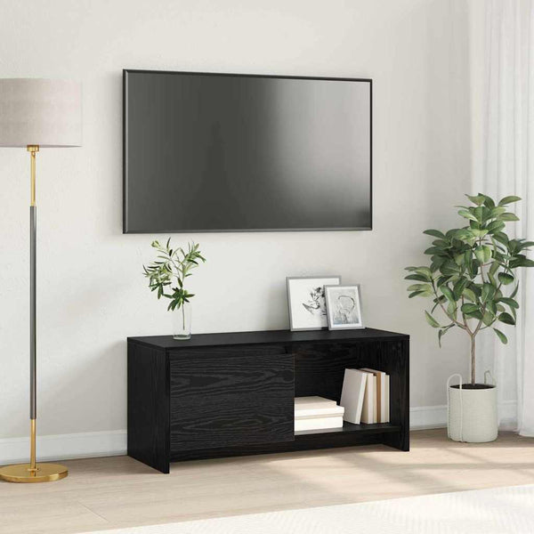 TV-tasosetti Musta tammi. 90 x 35 x 40 cm Tekninen puu