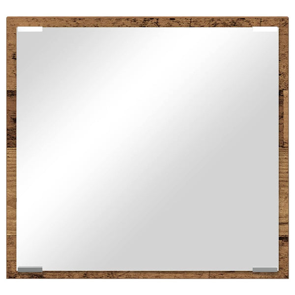 LED kylpyhuonemirror Vanha puu 40 x 37 x 8.5 cm Tekninen puu