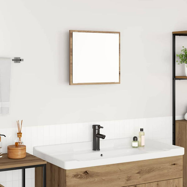 LED kylpyhuonemirror Artisan tammi 40 x 37 x 8.5 cm