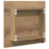 LED kylpyhuonemirror Artisan tammi 40 x 37 x 8.5 cm