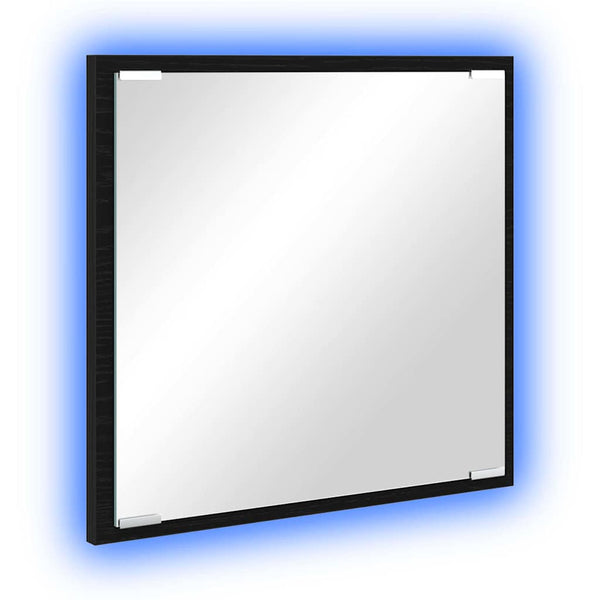 LED kylpyhuonemirror Musta tammi. 40 x 37 x 8.5 cm Tekninen puu