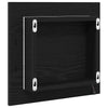 LED kylpyhuonemirror Musta tammi. 40 x 37 x 8.5 cm Tekninen puu