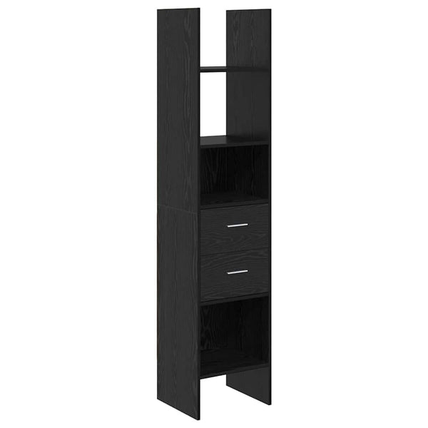 Kirjahylly 2 tasoa 40 x 35 x 180 cm Tekninen puu Musta tammi