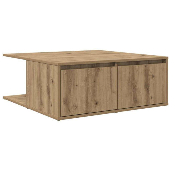 Sohvapöytä artesaani tammi 80 x 80 x 31.5 cm Tekninen puu