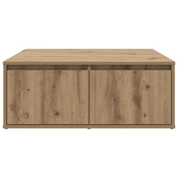 Sohvapöytä artesaani tammi 80 x 80 x 31.5 cm Tekninen puu