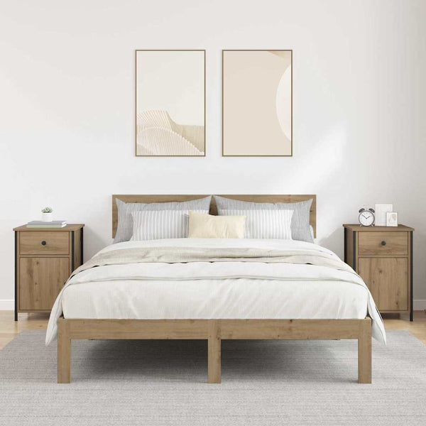 Yöpöytäkaappi 2 kpl Artisan tammi 40 x 42 x 60 cm Tekninen puu