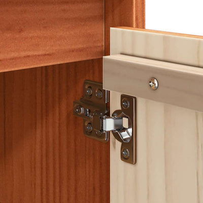 Sivupöytä Vahanruskea 70 x 34 x 80 cm Täysi mänty