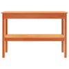 Konsolipöytä hyllyllä Vahanruskea 110 x 40 x 75 cm Täysi mänty