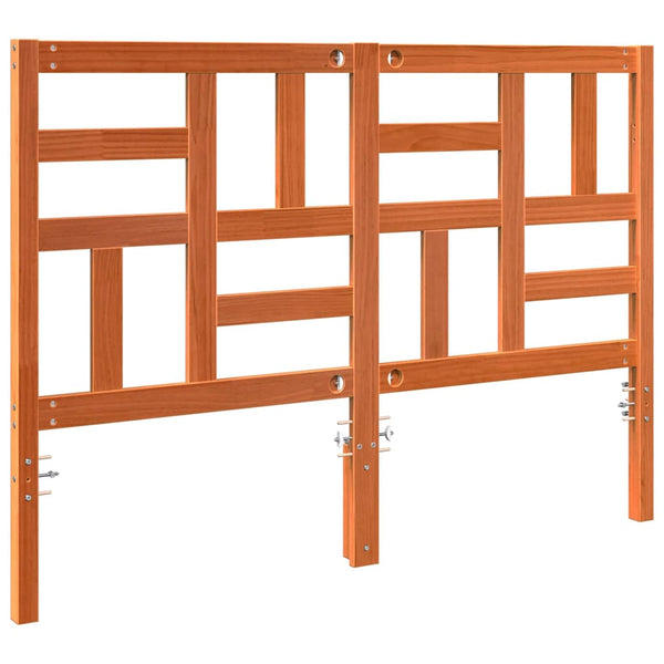 Sängynpääty Vaha ruskea 145,5 x 4 x 104 cm Massiivinen mänty