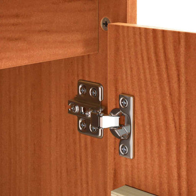 Ruskea sivupöytä laatikon kanssa Tschuni 111x34x75cm (mänty)