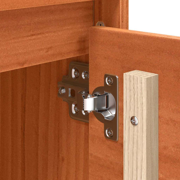 TV-kaappi Ruskea 156 x 37 x 45 cm Täysi Mänty