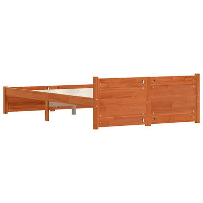 Sängyn runko päätyllä Vahanruskea 4FT Small Double Täysi mänty
