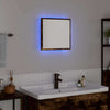 LED kylpyhuonemirror Savupähkinä 40 x 37 x 8.5 cm Tekninen puu