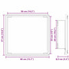 LED kylpyhuonemirror Savupähkinä 40 x 37 x 8.5 cm Tekninen puu