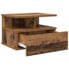 Kelluva yöpöytä 2 pcs Vanha puu 40 x 31 x 27 cm Tekninen puu